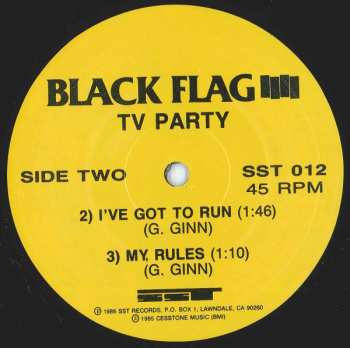 LP Black Flag: TV Party