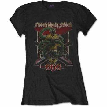 Merch Black Sabbath: Mujeres Camiseta Bloody Sabbath 666 