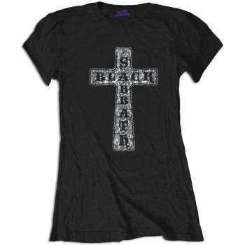 Merch Black Sabbath: Mujeres Camiseta Cross 