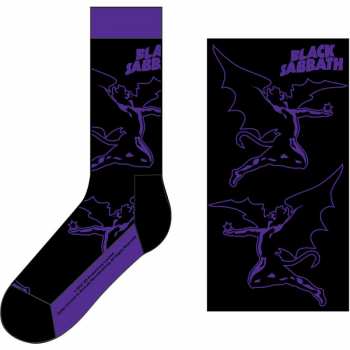 Merch Black Sabbath: Calcetines tobilleros Logo Black Sabbath & Demon