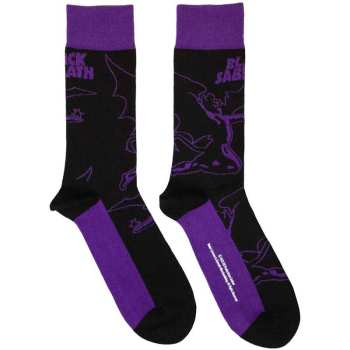 Mercancía Black Sabbath: Black Sabbath Unisex Ankle Socks: Logo & Demon (black) (uk Size 4 - 7) 36 - 42