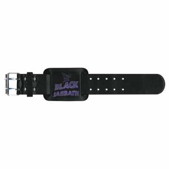 Merch Black Sabbath: Pulsera de cuero Logo Black Sabbath & Creature