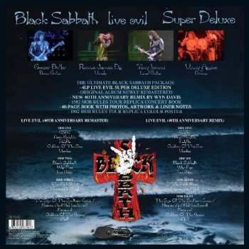 4LP/Caja Black Sabbath: Live Evil Super Deluxe DLX