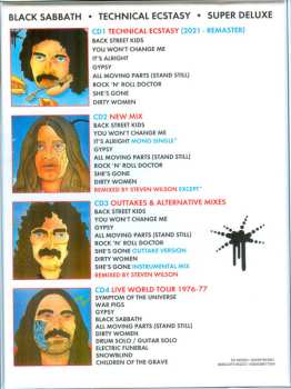 4CD/Caja Black Sabbath: Technical Ecstasy Super Deluxe DLX