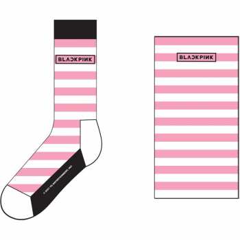 Mercancía BLACKPINK: Kotníkové Ponožky Stripes & Logo Blackpink 42 - 47