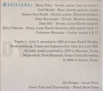 CD Blaze Foley: Cold, Cold World