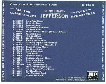 4CD/Caja Blind Lemon Jefferson: The Complete 94 Classic Sides Remastered