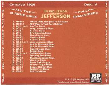 4CD/Caja Blind Lemon Jefferson: The Complete 94 Classic Sides Remastered