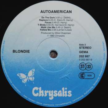 LP Blondie: AutoAmerican