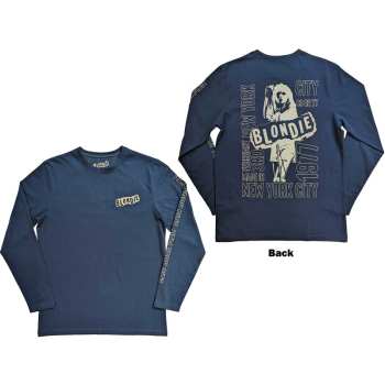 Mercancía Blondie: Blondie Unisex Long Sleeve T-shirt: Nyc '77 (back & Sleeve Print) (small) S