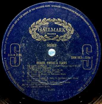 LP Blood, Sweat And Tears: Blood, Sweat & Tears
