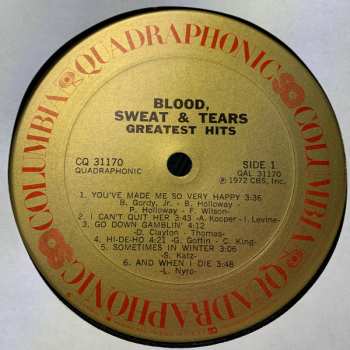 LP Blood, Sweat And Tears: Blood, Sweat & Tears Greatest Hits