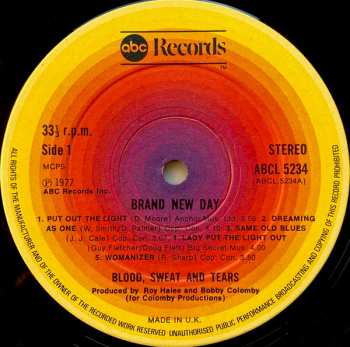 LP Blood, Sweat And Tears: Brand New Day