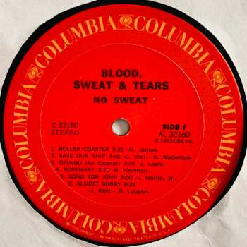 LP Blood, Sweat And Tears: No Sweat