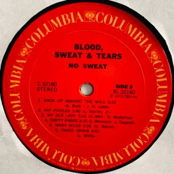LP Blood, Sweat And Tears: No Sweat