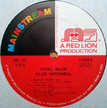 CD Blue Mitchell: Vital Blue