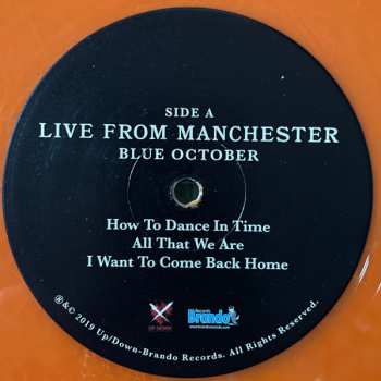 LP Blue October: Live From Manchester CLR
