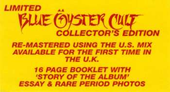 CD Blue Öyster Cult: Club Ninja LTD