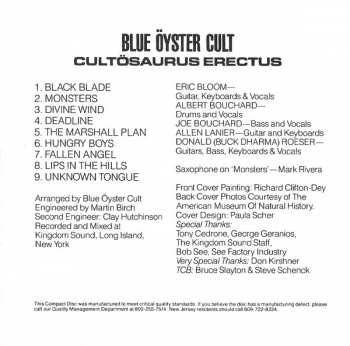 CD Blue Öyster Cult: Cultösaurus Erectus