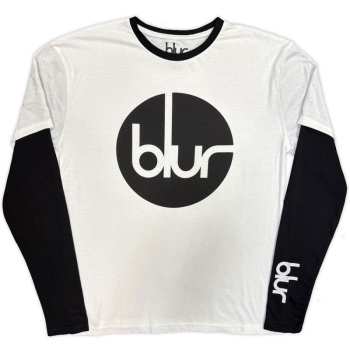 Merch Blur: Layered Long Sleeve Camiseta Circle Logo Blur