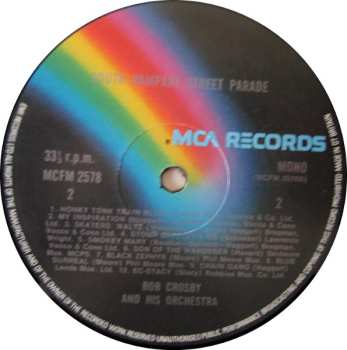 LP Bob Crosby And His Orchestra: South Rampart Street Parade