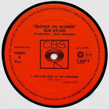 2LP Bob Dylan: Blonde On Blonde