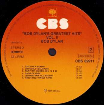 LP Bob Dylan: Bob Dylan's Greatest Hits 2