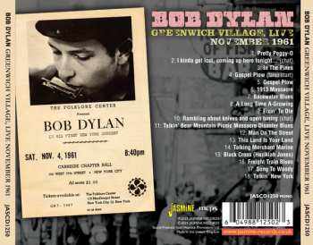 CD Bob Dylan: Greenwich Village, Live November 1961