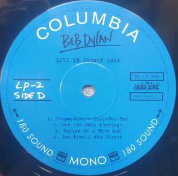 2LP Bob Dylan: Live In Sydney 1966 LTD