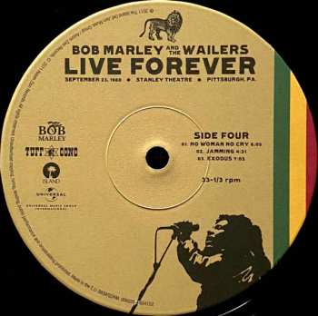 3LP/2CD/Caja Bob Marley & The Wailers: Live Forever: The Stanley Theatre, Pittsburgh, PA, September 23, 1980 LTD