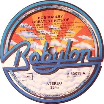 LP Bob Marley: Greatest Hits Of