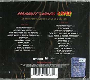 2CD Bob Marley & The Wailers: Live! DLX