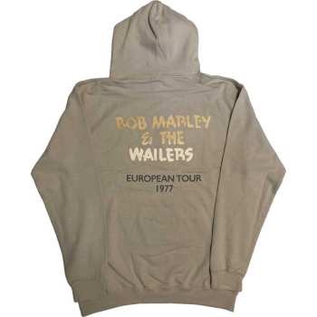 Mercancía Bob Marley & The Wailers: Bob Marley Unisex Pullover Hoodie: Exodus Mic Photo Wailers Tour 77 (back Print & Hi-build) (small) S