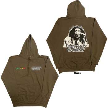 Mercancía Bob Marley & The Wailers: Bob Marley Unisex Pullover Hoodie: One Love Wailers Mic Photo (back Print & Embroidery) (small) S