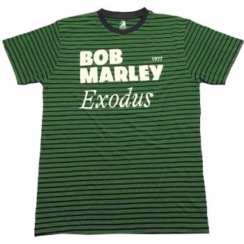 Mercancía Bob Marley & The Wailers: Bob Marley Unisex T-shirt: Exodus (striped) (small) S