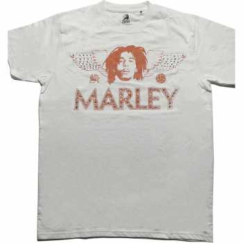 Mercancía Bob Marley & The Wailers: Bob Marley Unisex T-shirt: Wings (diamante) (small) S