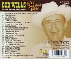CD Bob Wills & His Texas Playboys: He's A Ding Dong Daddy!