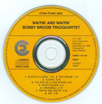 CD Bobby Broom: Waitin' And Waitin'