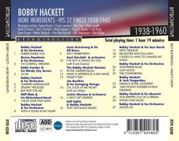 CD Bobby Hackett: More Ingredients 
