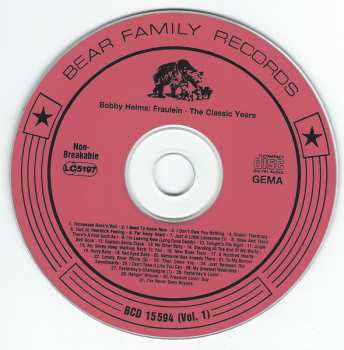 2CD Bobby Helms: Fraulein - The Classic Years
