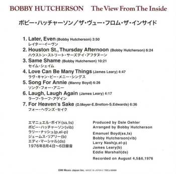 CD Bobby Hutcherson: The View From The Inside LTD