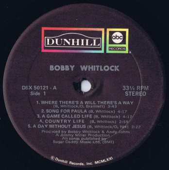 2CD Bobby Whitlock: Bobby Whitlock / Raw Velvet / One Of A Kind