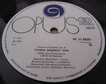 LP Slovak Chamber Orchestra: Štyri Ročné Obdobia, Op. 8