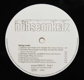 LP Böhse Onkelz: Heilige Lieder