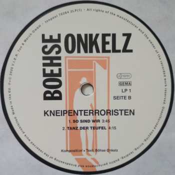 2LP Böhse Onkelz: Kneipenterroristen