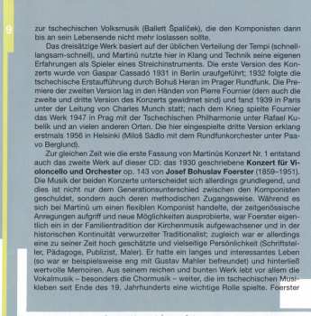CD Bohuslav Martinů: Cello Concertos