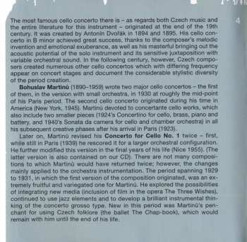 CD Bohuslav Martinů: Cello Concertos