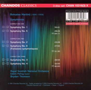 3CD/Caja Bohuslav Martinů: Symphonies