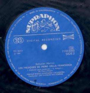 LP Bohuslav Martinů: Double Concerto / Les Fresques De Piero Della Francesca