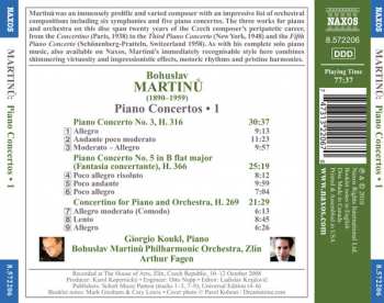 CD Bohuslav Martinů: Piano Concertos Nos. 3 And 5 / Concertino